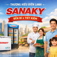 Sanaky – Thương hiệu điện lạnh quen thuộc cho gia đình và cửa hàng kinh doanh